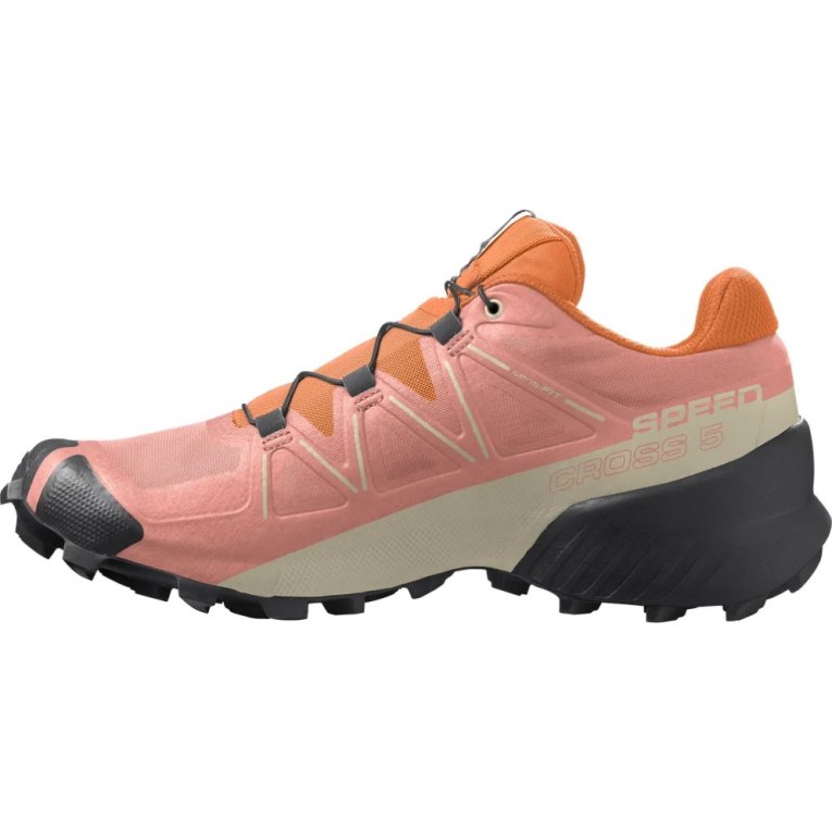 Pink / Orange Salomon Speedcross 5 Women's Trail Running Shoes | IE CQ6072